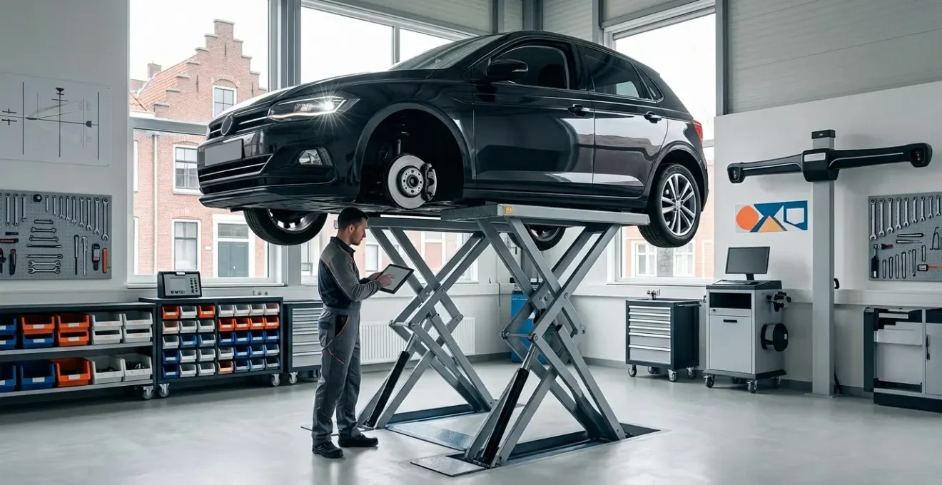 Mechanische controle van een auto voor APK keuring in Nederland