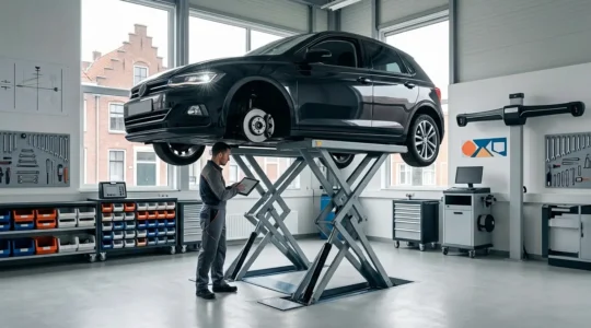 Mechanische controle van een auto voor APK keuring in Nederland