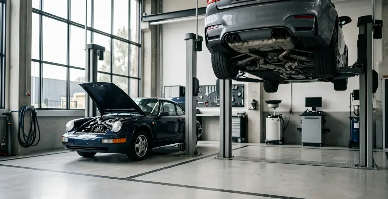 Overzicht van auto onderhoud met verschil tussen grote en kleine beurt zichtbaar