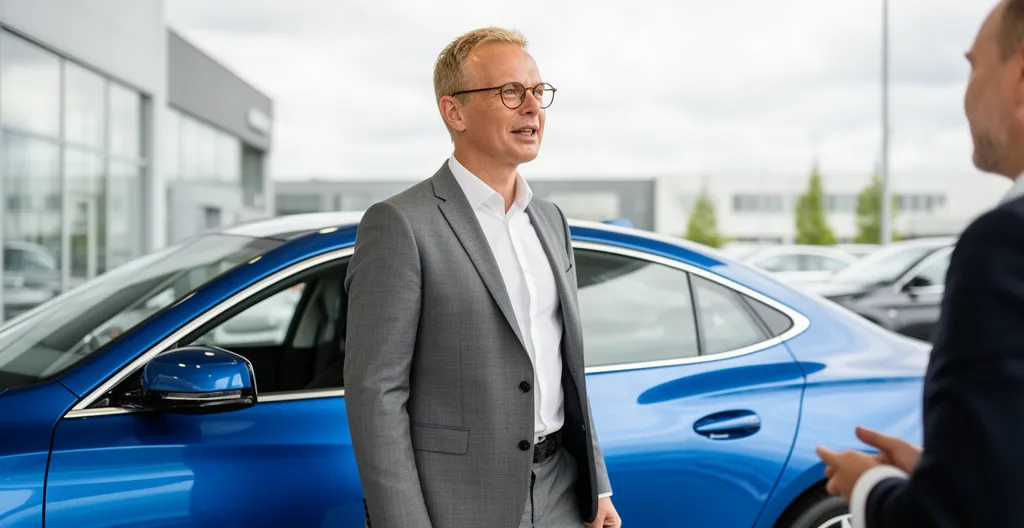 Ondernemer bespreekt leaseauto bij aflevermoment