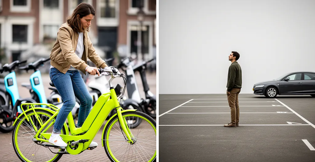 Stadsbewoners vergelijken deelmobiliteit versus eigen auto kosten