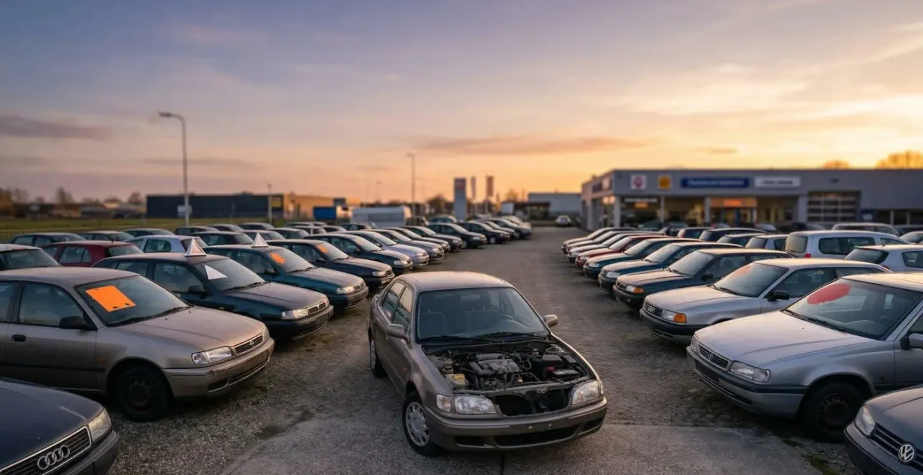 Grafische weergave van de waardedaling van een auto na de introductie van een facelift in Nederland