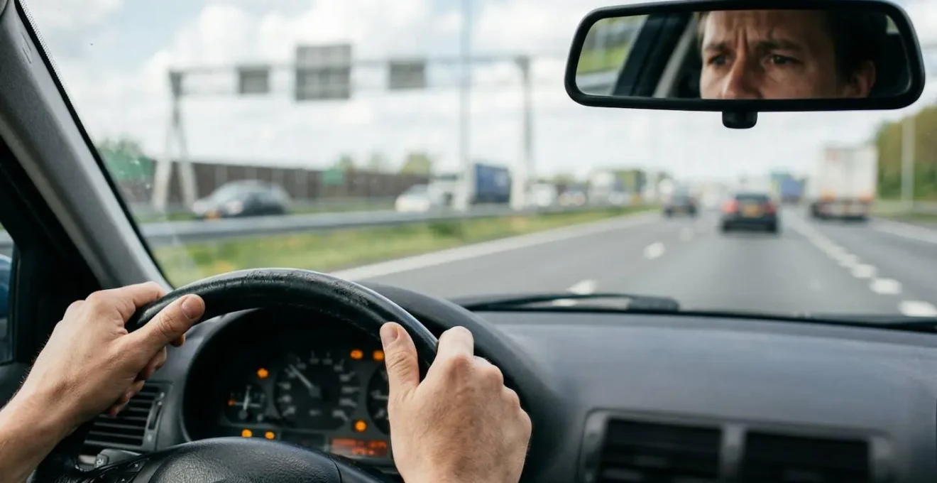Autodashboard met oplichtende waarschuwingslampjes voor motorproblemen