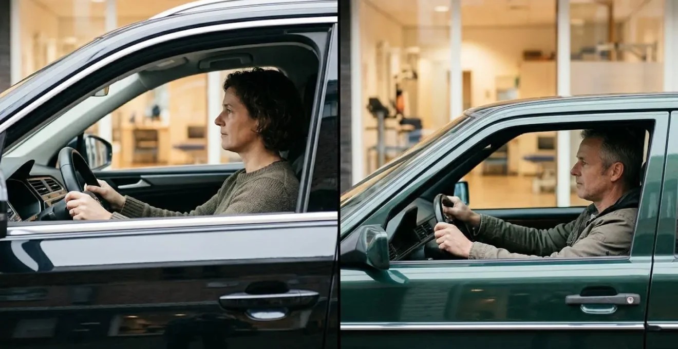 Ergonomische vergelijking zithouding in SUV versus stationwagen